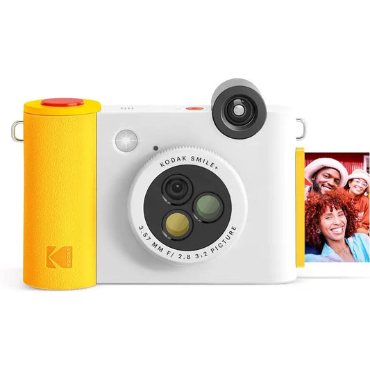 KODAK Smile+ Wireless Digital Instant Print Camera with Effect-Changing Lens, 2X3” Sticky-Backed Photo Prints, and Zink Printing Technology, Compatible with Ios and Android Devices