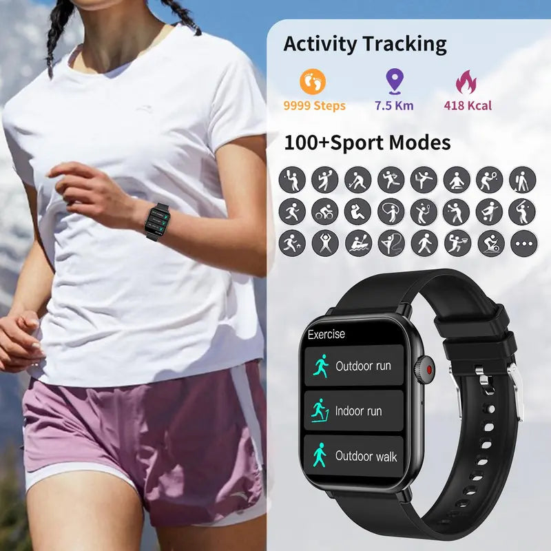 Multifunctional Smartwatches, 1 Piece Fashion Digital Smart Watch with Heart Rate Monitoring and Sleep Tracking, Waterproof Sports Smart Watches for Women & Men, Best Gift Ideas for Man & Women, Fitness Tracker with Multiple Sports Modes, Men Tech Gadgets